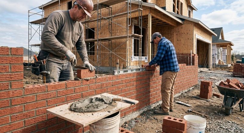 Brick Fence Installation in Worcester, MA